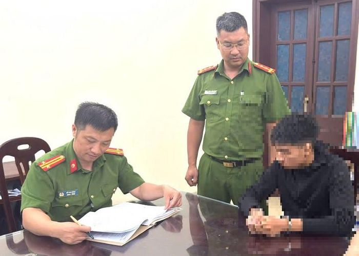 Bị can V.H.N tại cơ quan Công an.