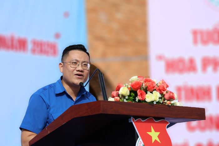 Phó Bí thư Tỉnh Đoàn, Chủ tịch Hội đồng Đội tỉnh Đoàn Minh Tâm phát động chương trình