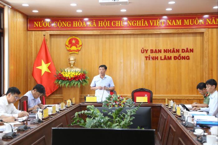 Ủy viên Ban Thường vụ Tỉnh ủy, Phó Chủ tịch Thường trực UBND tỉnh Lê Trọng Yên chủ trì cuộc họp Tổ công tác số 1