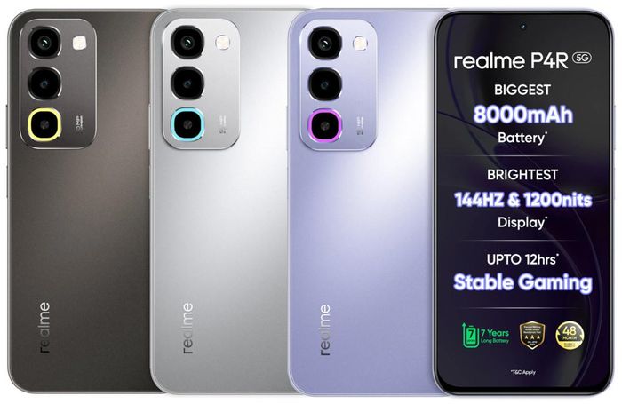 realme P4R 5G gây ấn tượng với màn hình 144Hz mượt mà