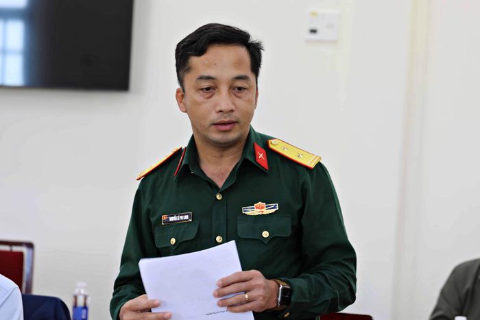 Đại diện Bộ Chỉ huy Quân sự tỉnh Lâm Đồng nhấn mạnh tầm quan trọng của việc bảo đảm ANTQ tại khu vực biên giới