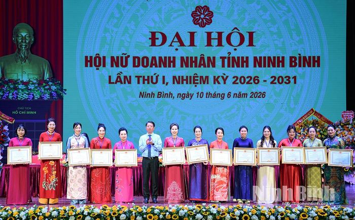 Đồng chí Trần Song Tùng, Ủy viên Ban Thường vụ Tỉnh ủy, Phó Chủ tịch Thường trực UBND tỉnh trao tặng Bằng khen của UBND tỉnh cho các tập thể và cá nhân có thành tích xuất sắc.