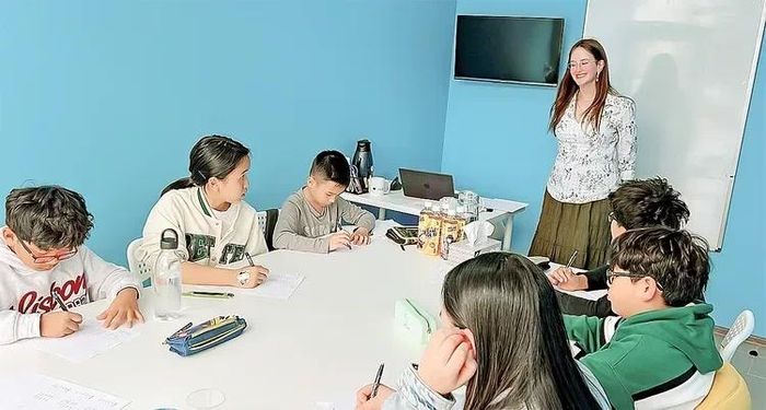 Một lớp học tại Trung tâm Olymp School (thủ đô Praha, Czech) (ảnh: Olymp School)
