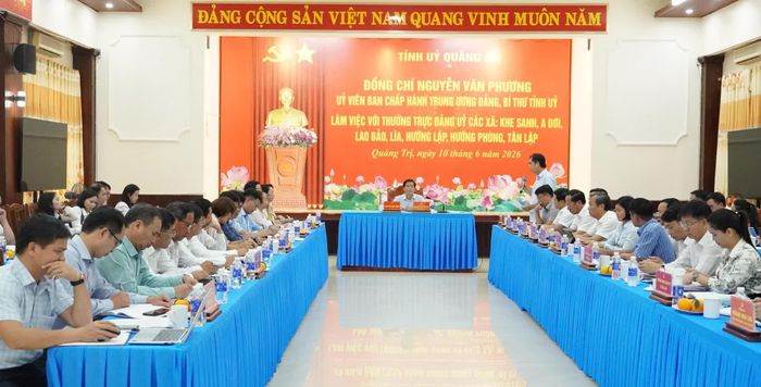 Quang cảnh buổi làm việc - Ảnh: Q.V