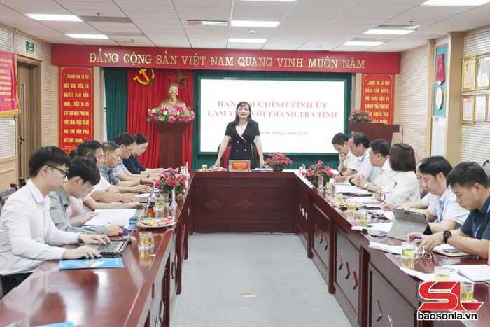 Ban Nội chính Tỉnh ủy làm việc với Đảng ủy, Cơ quan Thanh tra tỉnh.