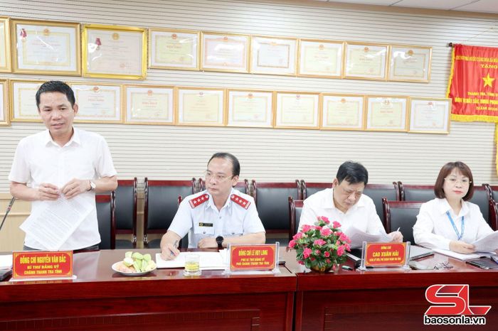 Lãnh đạo Thanh tra tỉnh báo cáo kết quả hoạt động quý I/2026