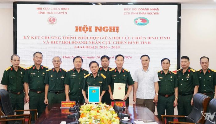 Hội Cựu chiến binh tỉnh Thái Nguyên và Hiệp hội Doanh nhân cựu chiến binh tỉnh Thái Nguyên ký kết Quy chế phối hợp công tác.