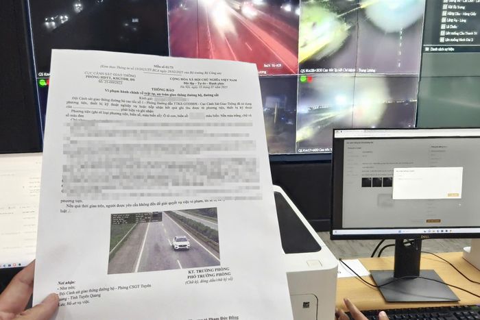 Các trường hợp bị camera AI phát hiện vi phạm đều xử lý phạt nguội.