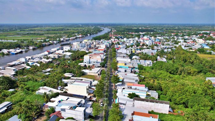 Môt góc xã Thới Bình (tỉnh Cà Mau) vừa được HĐND tỉnh Cà Mau thống nhất thông qua chủ trương lập phường.