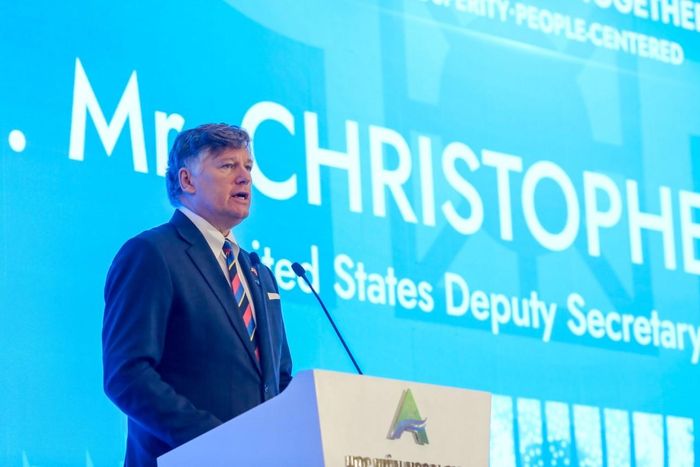 Thứ trưởng Ngoại giao Hoa Kỳ Christopher Landau cho biết, Hoa Kỳ ủng hộ mạnh mẽ ASEAN và muốn trở thành một đối tác vững mạnh của ASEAN. Ảnh: Đức Thanh