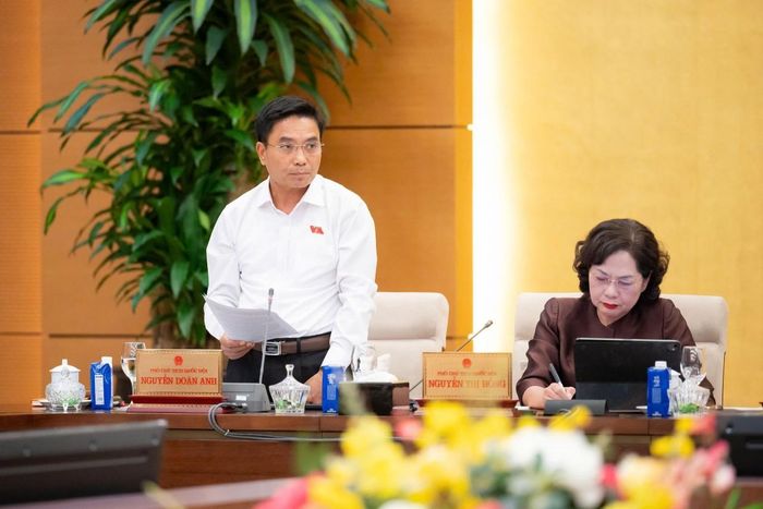 Phó Chủ tịch Quốc hội, Thượng tướng Nguyễn Doãn Anh phát biểu.