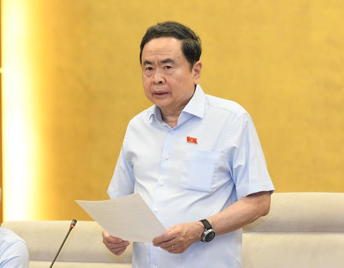 Chủ tịch Quốc hội Trần Thanh Mẫn phát biểu tại phiên họp