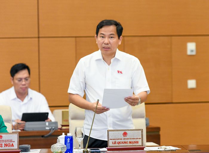 Tổng Thư ký Quốc hội, Chủ nhiệm Văn phòng Quốc hội Lê Quang Mạnh phát biểu