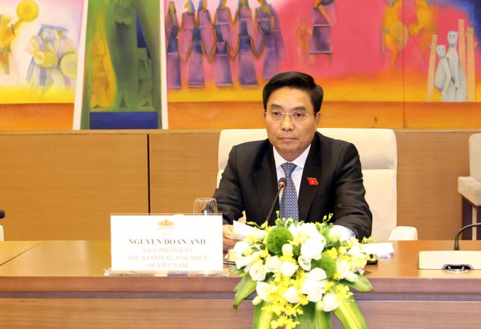 Phó Chủ tịch Quốc hội, Thượng tướng Nguyễn Doãn Anh phát biểu