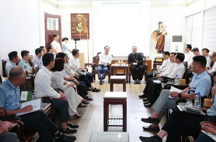 Quang cảnh buổi làm việc. Ảnh: PV