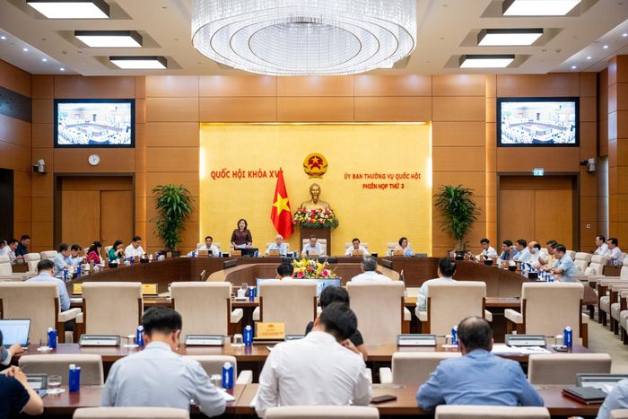 Phó Chủ tịch Quốc hội Nguyễn Thị Hồng điều hành nội dung phiên họp