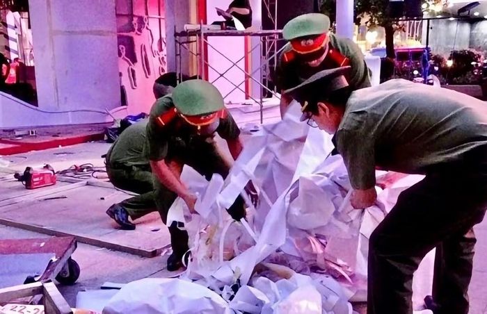 Để chương trình kịp tiến độ, lực lượng Công an còn trực tiếp tham gia vào công tác chuẩn bị.