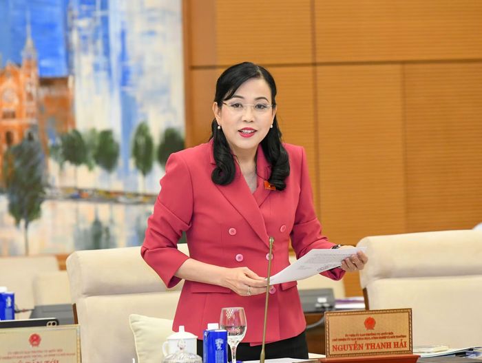 Chủ nhiệm Ủy ban Khoa học, Công nghệ và Môi trường Nguyễn Thanh Hải tán thành với việc bổ sung quy định về tổ chức phiên họp và xem xét áp dụng biện pháp xử lý hành chính bằng hình thức trực tuyến.