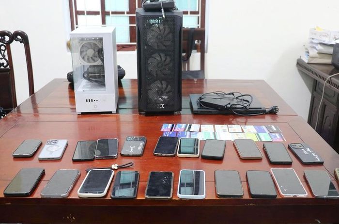 Tang vật vụ án thu giữ được. Ảnh: Công an Nghệ An