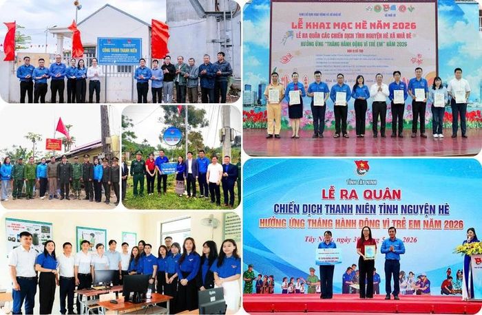 Đoàn viên thanh niên Agribank triển khai các công trình, phần việc thanh niên hướng về cộng đồng, hưởng ứng Chiến dịch Thanh niên tình nguyện hè năm 2026.
