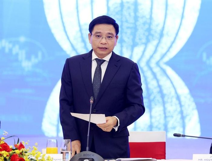 Phó Thủ tướng Nguyễn Văn Thắng: Để trở thành một trung tâm tài chính số của châu Á - Thái Bình Dương và thế giới, ASEAN không chỉ kết nối thị trường mà phải tiến tới kết nối hệ sinh thái công nghệ tài chính. Ảnh: CP