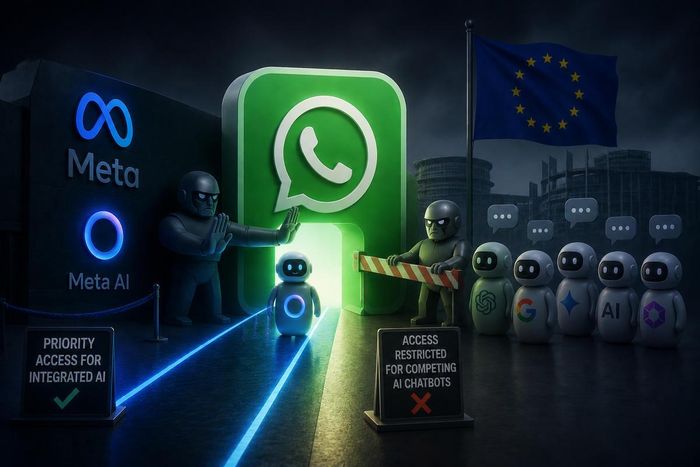 EU yêu cầu Meta mở quyền truy cập WhatsApp cho chatbot AI đối thủ.Ảnh minh họa