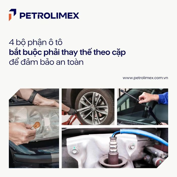 Có 4 bộ phận của xe ô tô được khuyến cáo luôn phải thay thế đồng bộ theo cặp
