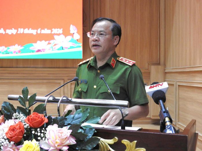 Thượng tướng Nguyễn Văn Long, Thứ trưởng Bộ Công an phát biểu chỉ đạo