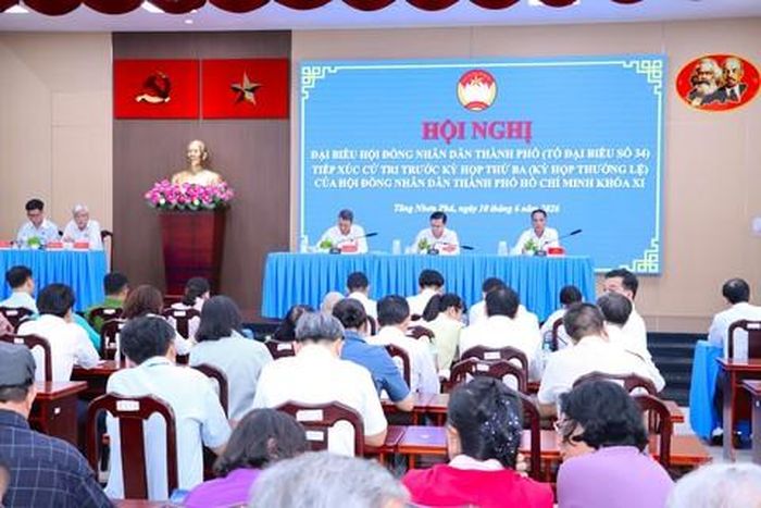 Tổ Đại biểu số 34 HĐND TPHCM tiếp xúc cử tri