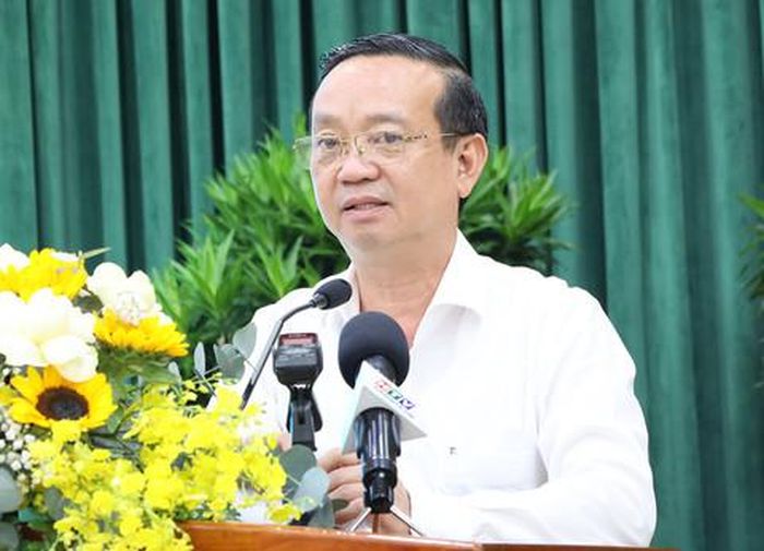 Phó Chủ tịch UBND TPHCM Bùi Minh Thạnh phát biểu