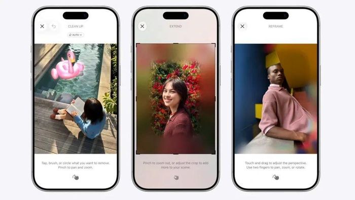 Ứng dụng Photos được bổ sung công cụ chỉnh sửa AI mới. Ảnh: Apple