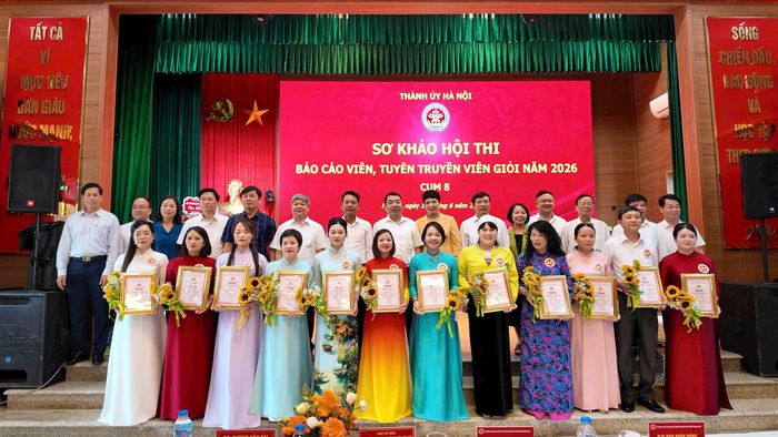 Hội thi Báo cáo viên, tuyên truyền viên giỏi năm 2026 thu hút sự tham gia của nhiều thí sinh tiêu biểu. Ảnh: AK