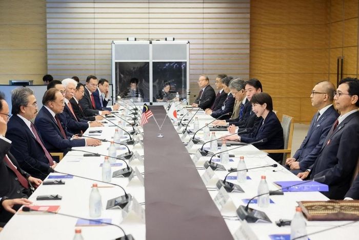 Lãnh đạo Malaysia và Nhật Bản hội đàm tại Thủ đô Tokyo (Nhật Bản). Ảnh: Bộ Ngoại giao Nhật Bản