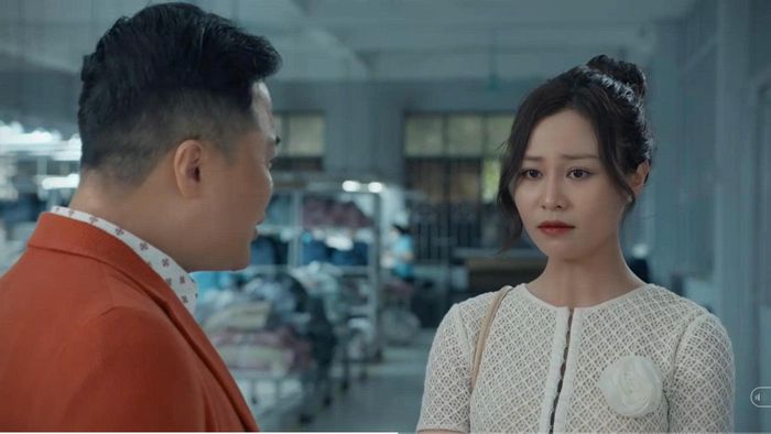 Diệu chọn cách "làm màu" để mong cứu vãn công ty. Ảnh VTV
