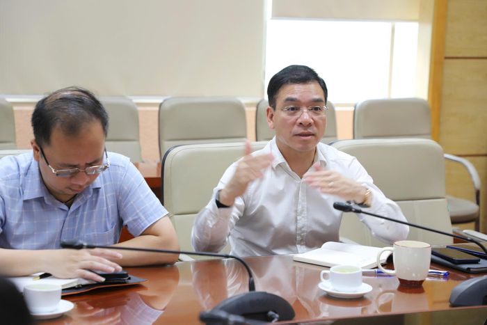 TS.BS Hà Anh Đức - Cục trưởng Cục Quản lý Khám chữa bệnh. Phó Chủ tịch Hội đồng Y khoa Quôc gia phát biểu.