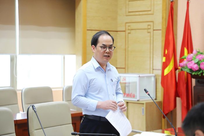 Lãnh đạo Cục Quản lý Dược phát biểu.