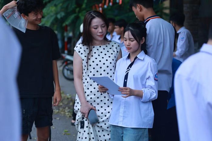 Thí sinh tại điểm thi THPT Ninh Bình - Bạc Liêu (Ninh Bình).