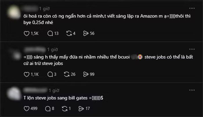 Không ít thí sinh nhầm lẫn Steve Jobs với nhân vật khác.