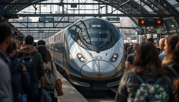  Tuyến đường sắt TP.HCM - Cần Thơ dự kiến khởi công vào năm 2028. Ảnh sử dụng công nghệ AI 