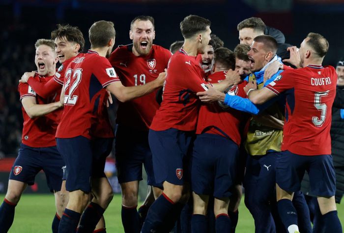 Các cầu thủ CH Czech chỉ xếp thứ 40 FIFA.