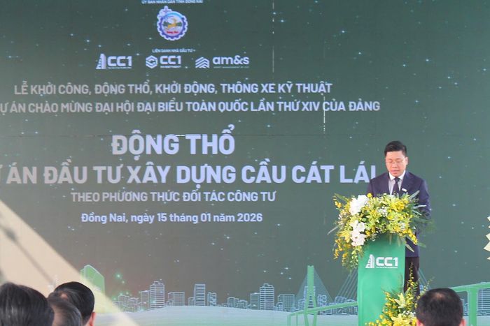 Đồng Nai đã tổ chức lễ động thổ dự án đầu tư xây dựng cầu Cát Lái theo phương thức đối tác công - tư (PPP) vào tháng 1. Ảnh: Thảo Liên.