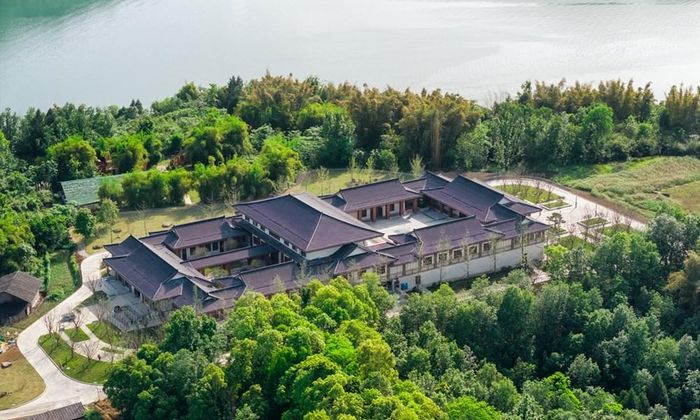 Tòa nhà chính của Trung tâm Triển lãm khảo cổ Hoàng Hoa Thành. Ảnh: Trung tâm Triển lãm khảo cổ Hoàng Hoa Thành