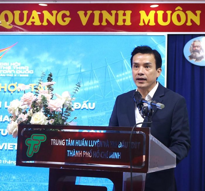 Phó Giám đốc Sở VHTT TP.HCM Nguyễn Nam Nhân đánh giá cao tầm quan trọng của việc ứng dụng chuyển đổi số phục vụ Đại hội Thể thao toàn quốc lần thứ X