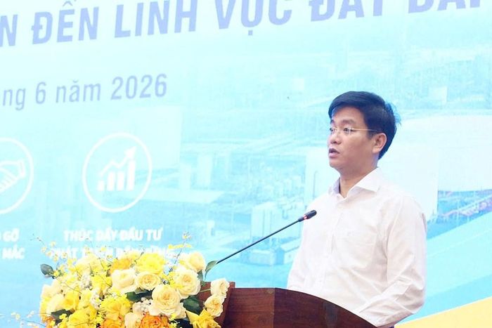 Ông Đỗ Tâm Hiển, Phó Chủ tịch UBND tỉnh Quảng Ngãi phát biểu