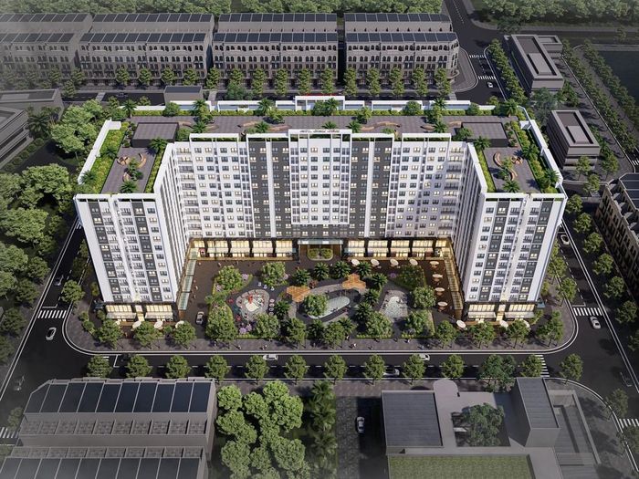 Mẫu thiết kế Dự án Khu nhà ở xã hội phía Bắc đường Trần Phú (phường Tuy Hòa, Đắk Lắk). Ảnh: TTXVN phát