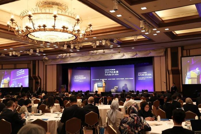 Hội nghị Tương lai châu Á lần thứ 31 tại Tokyo - một diễn đàn đối thoại chính sách uy tín, nơi cùng trao đổi về những vấn đề chiến lược đối với tương lai của khu vực - Ảnh: VGP/Thu Sa