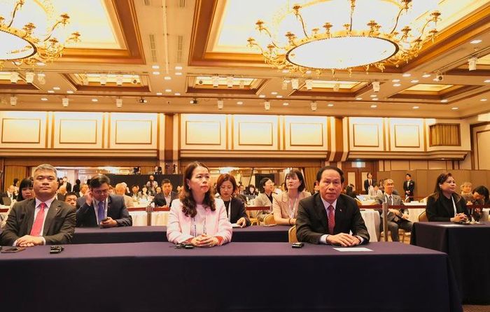 Phó Thủ tướng Lê Tiến Châu và các đại biểu tham dự Hội nghị Tương lai châu Á lần thứ 31 - Ảnh: VGP/Thu Sa