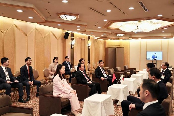 Phó Thủ tướng mong Chính phủ Nhật Bản, các địa phương và tổ chức, doanh nghiệp tiếp tục quan tâm, tạo điều kiện thuận lợi cho cộng đồng người Việt Nam - Ảnh: VGP/Thu Sa