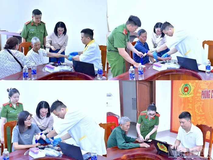 Các thân nhân liệt sĩ được lực lượng chức năng Cà Mau tận tình thu nhận mẫu ADN.