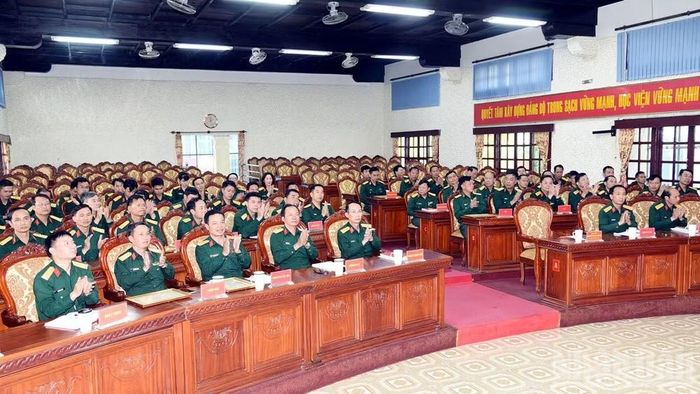 Đại biểu tham dự bế mạc Hội thi báo cáo viên giỏi cấp học viện năm 2026.